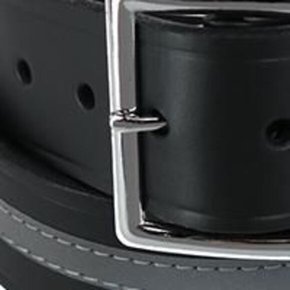 Boston Leather Men's Garrison Work Belt with Reflective Safety Stripe - Picture 3 of 4